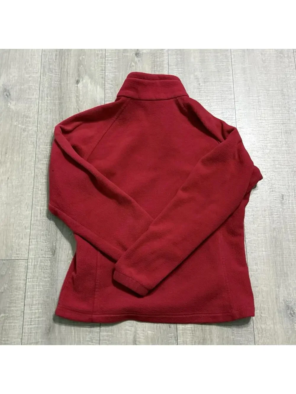 Columbia Benton Springs Full Zip Fleece Jacket Red Pink Womens Medium - Picture 3 of 10